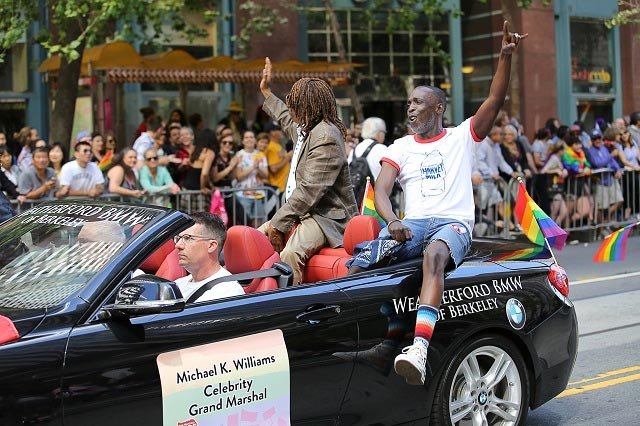 Michael K. Williams (Omar Little) San Francisco Pride Parade