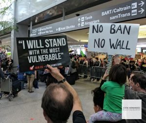 Muslim Ban Protest, San Francisco Airport, California, SFO