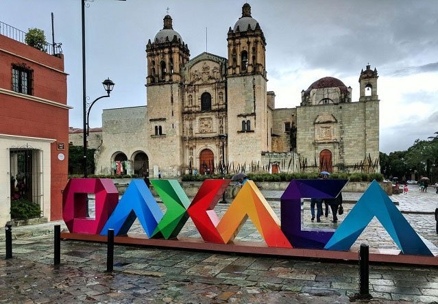 Oaxaca, Mexico Tourism Sign