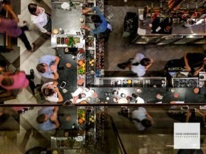 Restaurant Bar Overhead View | San Francisco Photographer