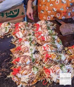 Okonomiyaki (Japanese Pancake) - Tokyo, Japan
