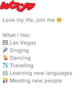 bad tinder bio, profile example