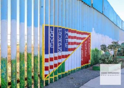 Tijuana Border Art, Mexico / United States Flag