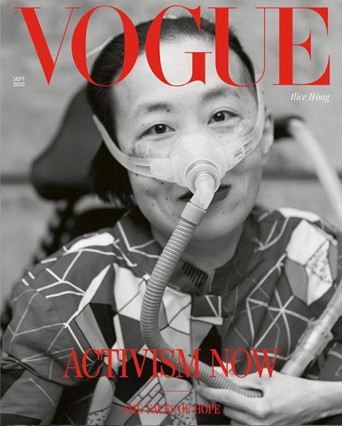 British Vogue, September 2020 Pull-Out Cover - Alice Wong Author Headshot