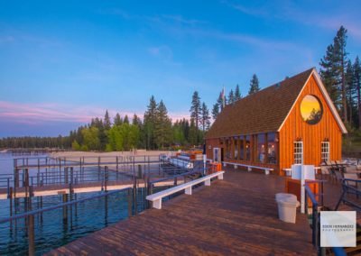 Lake Tahoe Cabin Sunset Landscape