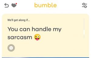 Bad Bumble Prompt Answers Example - We'll Get Along If, Idea, Exampl