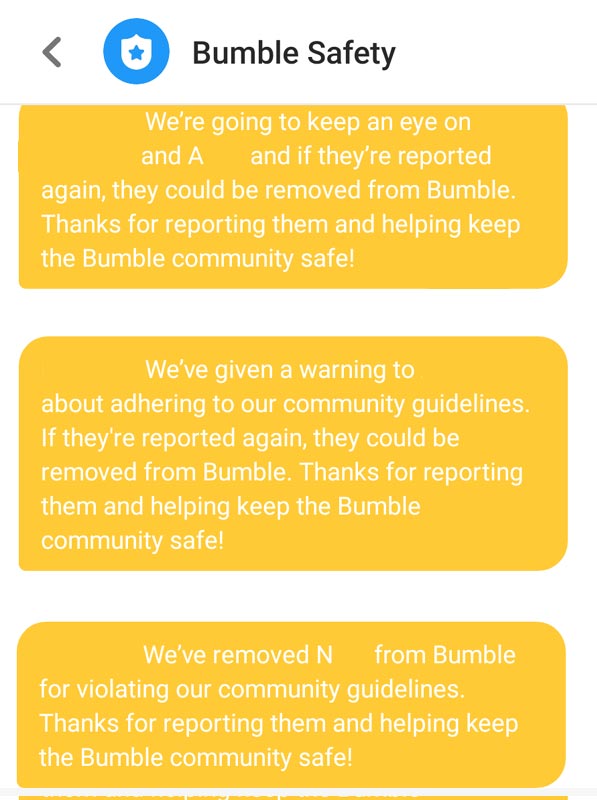 Bumble Banned Account Removed Spam