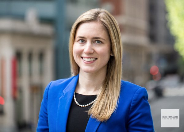 Womens-Modern-Professional-Corporate-Headshot-Finance-Executive Woman's Outdoor Professional Modern Corporate Headshot Taken In San Francisco