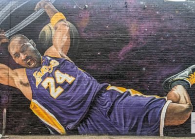 Los Angeles Street Art Mural - DTLA, Arts District - Kobe Bryant