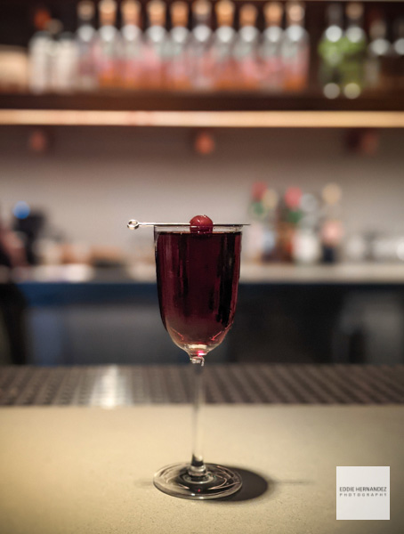 Black Manhattan Cocktail - Drink Photography - San Francisco Bay Area