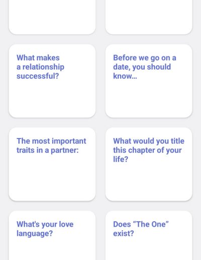 Coffee Meets Bagel Profile Prompt List
