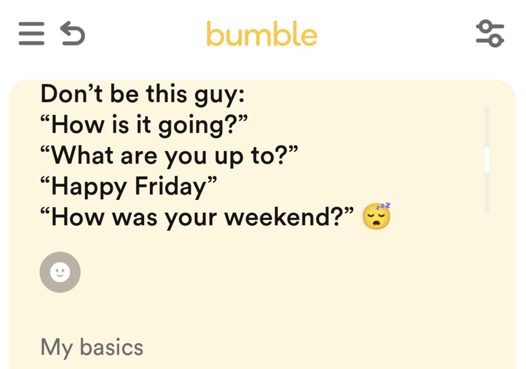 Bumble Profile Examples