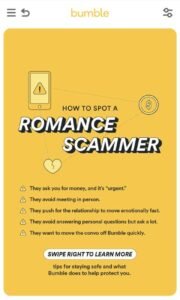 How To Spot A Romance Scammer, Bumble, Dating Apps, Online Dating