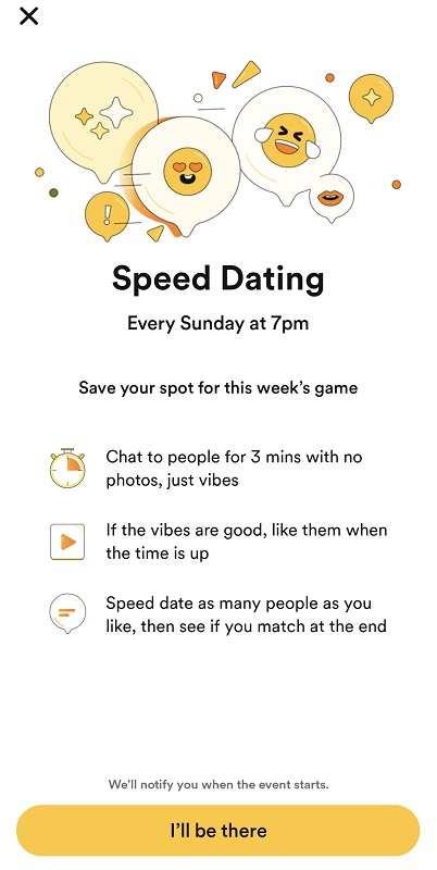 Bumble Speed Dating